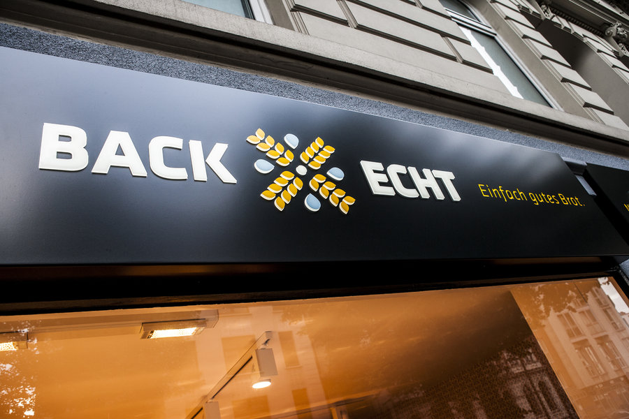Backecht, Bäckerei, Hamburg, Design, Decker, Logo, Brand,