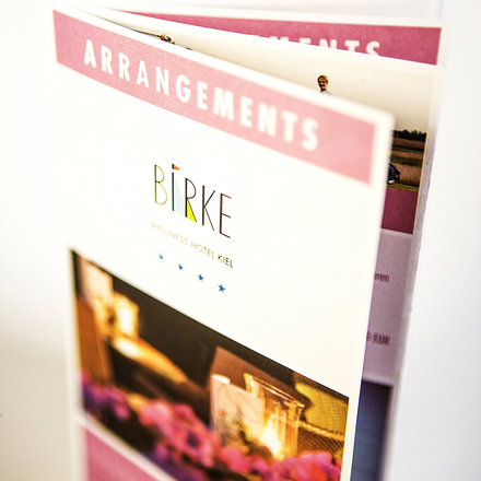 Birke, Hotel, Flyer, Close-Up, Arrangements, HoFa